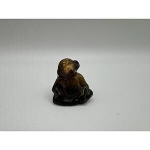 Vintage Wade Whimsies Chimp Monkey Red Rose Tea Animals Series Figurine England